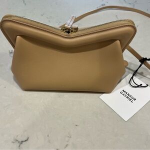 Mansur Gavriel Mini M Frame Bag Sand NEW